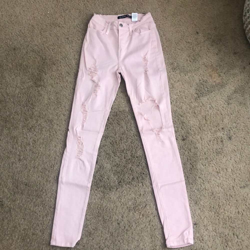 Blush pink FASHION NOVA highrise  jeans